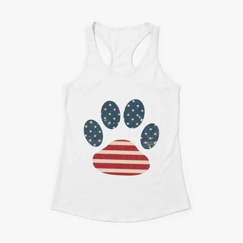 American Flag/Paw